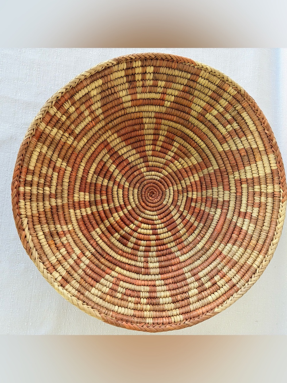 Handwoven Changair‎ Basket – Boho Wall Art & Centerpiece Bowl LARGE 14” Pakistan